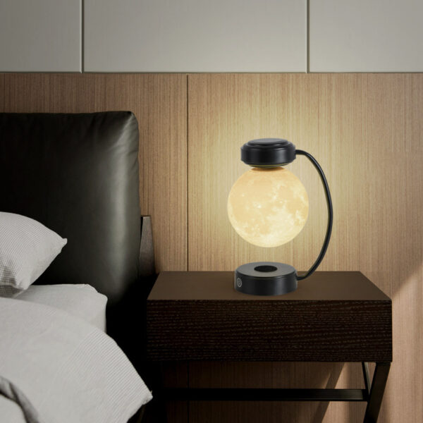 3D LED Moon Night Light Wireless Magnetic Levitating Rotating Floating Ball Lamp For School Office Bookshop Home Decoration - Image 4