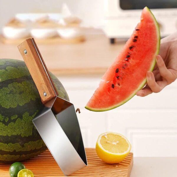 New Watermelon Splitter Watermelon Cutting Artifact 430 Stainless Steel Cutting Piece Splitter Household Melon Triangle Cutting Knife Fruit Knife Kitchen Gadgets - Image 5