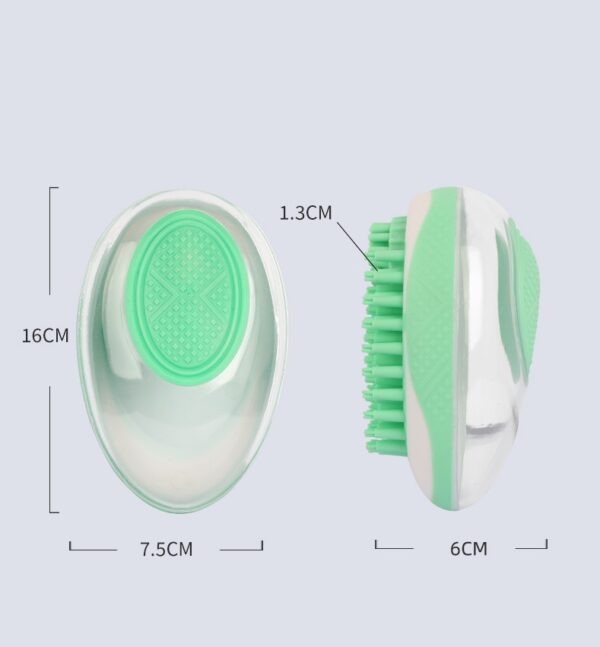 Dog Cat Bath Brush 2-in-1 Pet SPA Massage Comb Soft Silicone Pets Shower Hair Grooming Cmob Dog Cleaning Tool Pet Products - Image 5