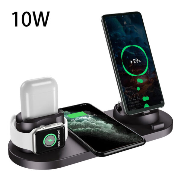 Wireless Charger For IPhone Fast Charger For Phone Fast Charging Pad For Phone Watch 6 In 1 Charging Dock Station - Image 2